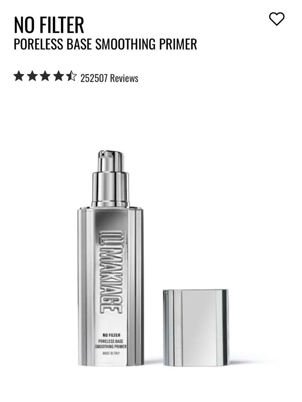 IL MAKIAGE No Filter Poreless Base Smoothing Primer —